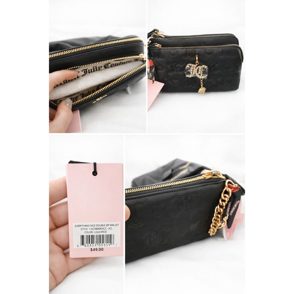 Juicy Couture Double Zip Wallet NWT